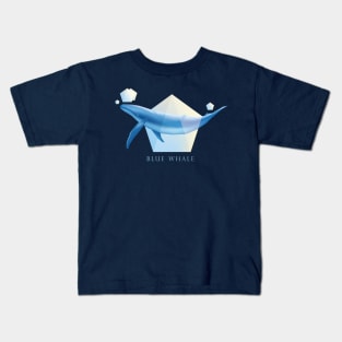 Blue Whale - Beautifully Styled Oceanic Mammal Kids T-Shirt